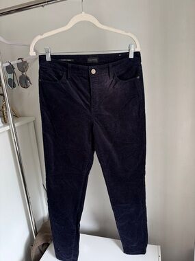 Talbots Navy Corduroy Straight-Leg Pants